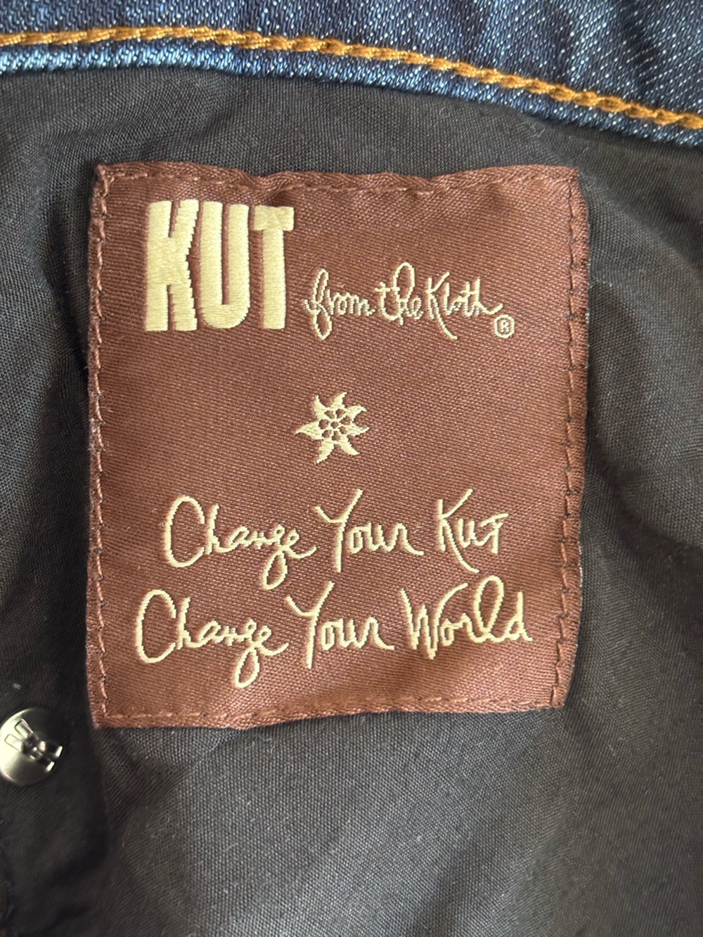 Kut From The Kloth Ankle Straight Leg Jeans Frayed Hem | 20W | Hi-Low Hem - Picture 10 of 12